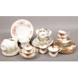 A collection of Royal Albert bone china to include Old Country Roses, Flowers of the Month etc.