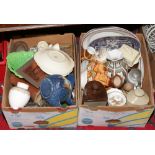 Two boxes of miscellaneous to include stoneware, Royal Worcester, Villeroy & Boch etc.