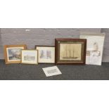 A collection of prints to include limited edition G. Watling landscapes, maritime scenes etc.