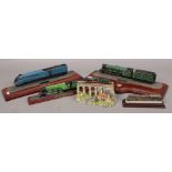 A small group of railway themed models to include Hornby, Danbury Mint etc.