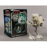 A boxed Palitoy Star Wars Return of Jedi scout walker vehicle.