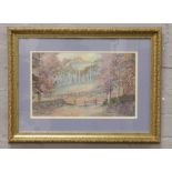 A gilt framed Andrew Woodhouse watercolour painting, woodland scene dated 1991.