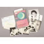 A Jean Carlin actress script book and ephemera to include photographs etc.