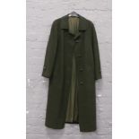 A ladies Austrian green wool full length coat by Pischl.