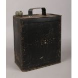 An original World War II two gallon vehicle petrol canister, date stamped 1943.