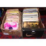 Two boxes of L.P records and 78s including Billy Ocean, Lionel Richie, Billy Joel etc.