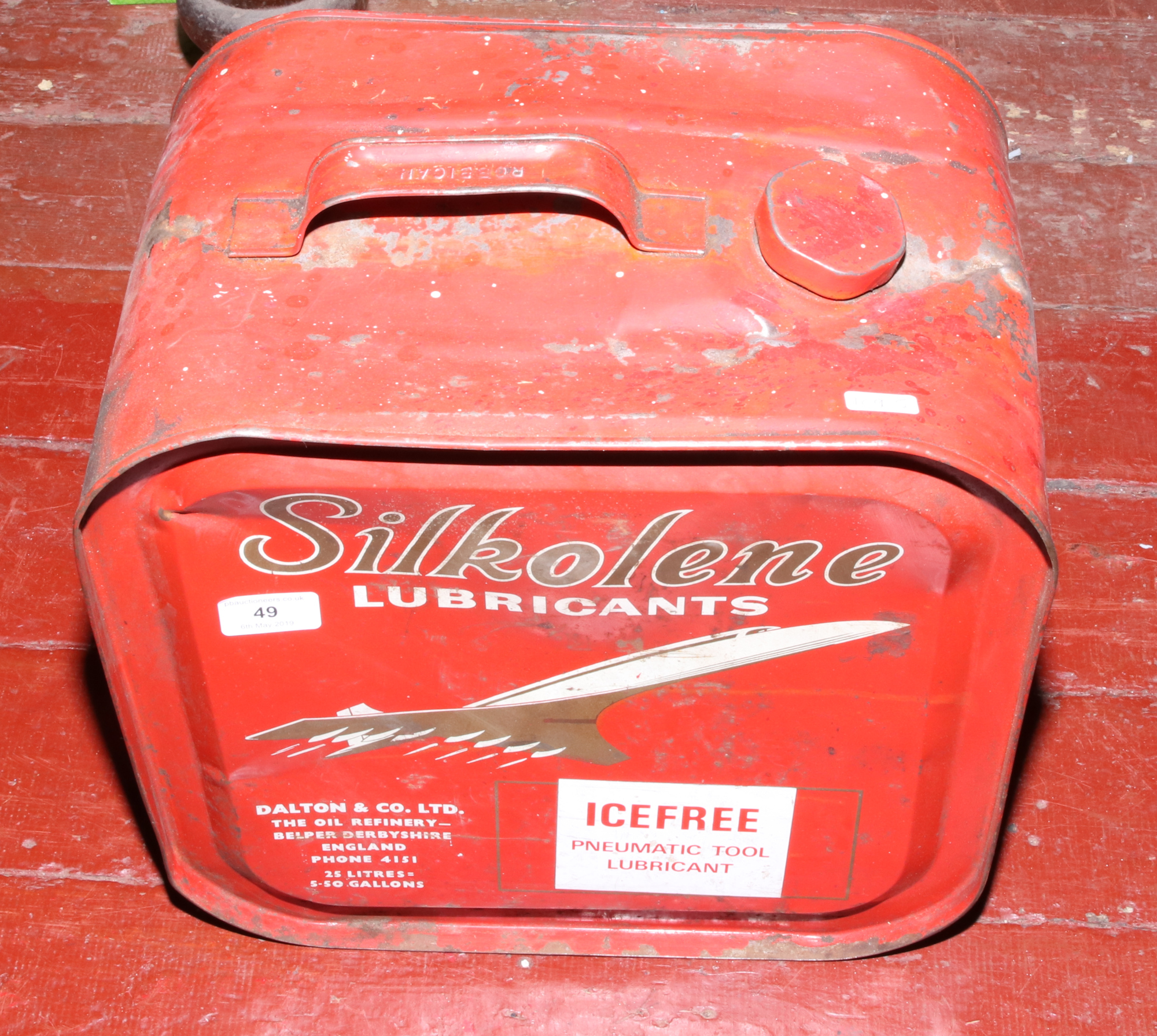 A Silkolene Lubricants 25 litre Robbican.