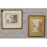 Two framed watercolour paintings one signed B.A Fairless.