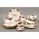 A collection of Royal Albert Old Country Roses tea / dinnerwares, approximately 35 pieces to include