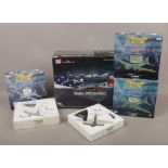 Six Diecast metal model military aircraft mostly Corgi and Hobbymaster examples including Boeing B -