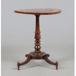 A Regency rosewood occasional table in the manner of George Bullock. With marquetry inlaid top and