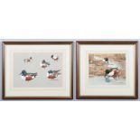Ashley R. Boon (b. 1959) two framed watercolours. One a study of a drake mallard, the other