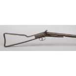 A 19th century flintlock rifle. Barrel length 67cm.Condition report intended as a guide only.Part of