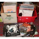 Two boxes of L.P records covering film sound tracks, various female artists and greatest hits etc.