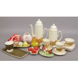 A collection of Carltonware to include novelty cruets, coffee set, money bank etc.