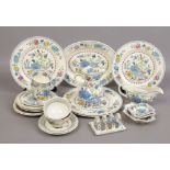 A quantity of Masons ironstone tea/dinner wares in various designs including Regency, Vista etc.