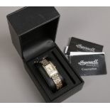 A ladies boxed Ingersoll diamond special bracelet watch.