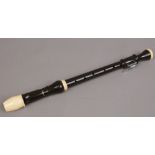 A Japanese made Aulos tenor recorder.