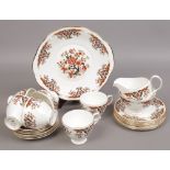 A Colclough six place bone china tea service made in England.