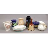 A group of decorative ceramics to include Ringtons Maling ware, Royal Stanley ware, Crown Devon