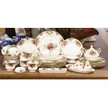 A collection of Royal Albert Old Country Roses bone china tea / dinnerwares approximately 50