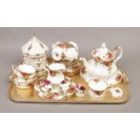Twenty nine pieces of Royal Albert Old Country Roses. Tea wares and assorted ornaments to include