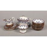 A mid 19th century 25 piece child's pottery toy ware dinner service attributed to Davenport. Printed