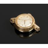 A ladies Omega manual watch head with satin dial and baton markers cal. 483.Condition report