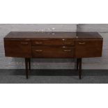 A retro Meredew dressing table / sideboard with tapering supports.