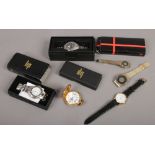 A quantity of mostly boxed and unused wristwatches including digital and bracelet examples, along