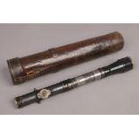 A World War I rifle scope by Periscope Prism Company Ltd London in leather case.Condition report