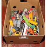 A box of Diecast vehicles to include Corgi, Dinky, Matchbox etc.