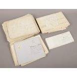 A large quantity of 18th century indentures to include mortgages etc.