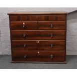 A Scottish mahogany chest of drawers, 130cm x 117cm x 56cm.