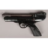 A Webley Hurricane .22 calibre air pistol made by Webley & Scott England.