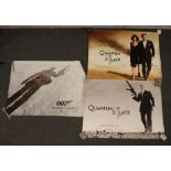 Three James Bond Quantum of Solace film cinema posters, reverse printed, 76cm x 102cm.Condition