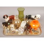 A group of ceramics and glassware to include Melbaware, Wade etc.