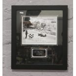 A sterling Moss signed photograph.