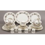 A Royal Worcester 59 piece dinner service in the June Garland design.