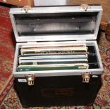 A carry case of L.P records to include The Beatles, The Rolling Stones, The Spencer Davis group