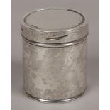 A Mappin & Webb silver tea caddy assayed Sheffield 1931, 114.7 grams.