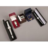 Five boxed ladies and gentleman's wristwatches including Radley, Sekonda etc.