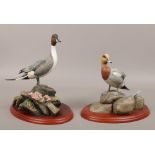 Two Border Fine Arts models from The Water Fowl of The World Series by Don Briddell, Pintail and