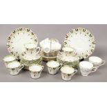 An early Duchess china six place teaset and another in the Tranquillity pattern.