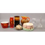 A collection of ceramics and glass to include Poole, Stuart Crystal, Sylvac etc.