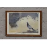 A framed limited edition Pollyanna Pickering print, a bird of the Royal Loft Sandringham Lighting,