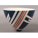 An Art Pottery bowl with geometric design.