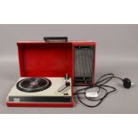 A Philips 423 portable record player.Condition report intended as a guide only.Not working