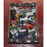 A box of Diecast model vehicles including Corgi, Lesney, Matchbox, Majorette etc.