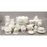 A collection of Aynsley cottage garden ceramics, 19 pieces.